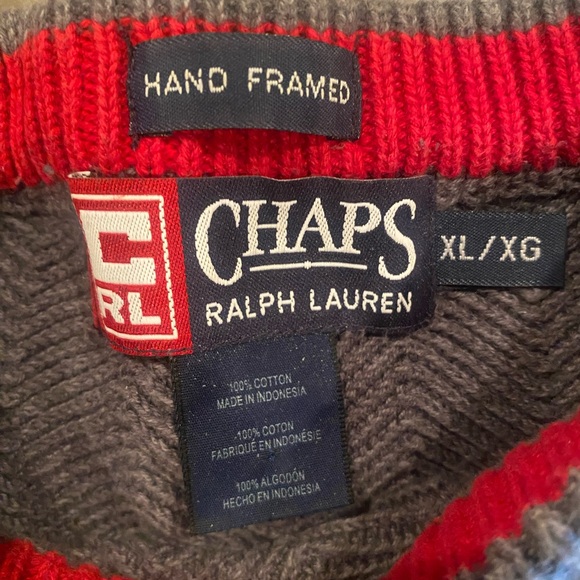 CHAPS Men’s Crewneck Knit Sweater - XL - Picture 3 of 5
